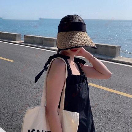 big brim visor beach hat